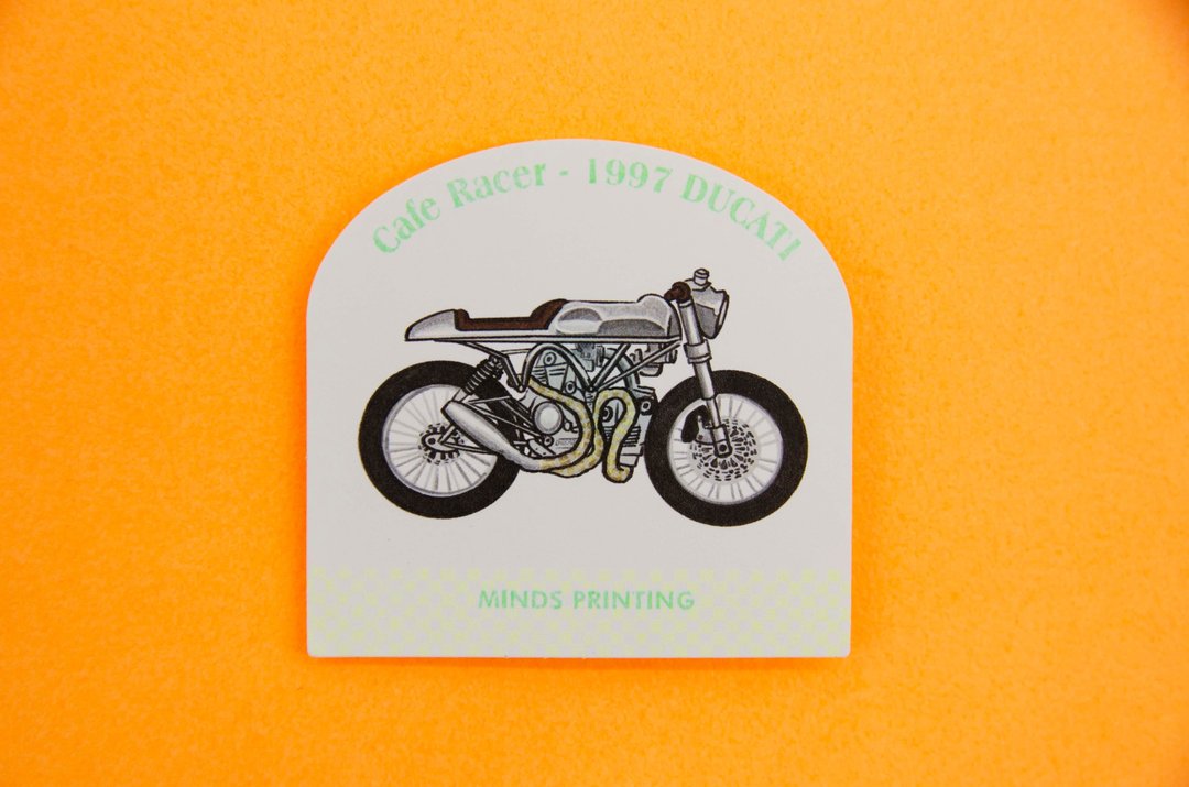 Vintage Motocycle | 贴纸12入 - 贴纸 - 纸 白色