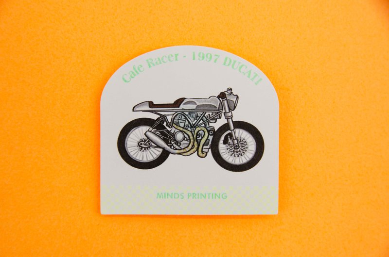 Vintage Motocycle | 贴纸12入 - 贴纸 - 纸 白色