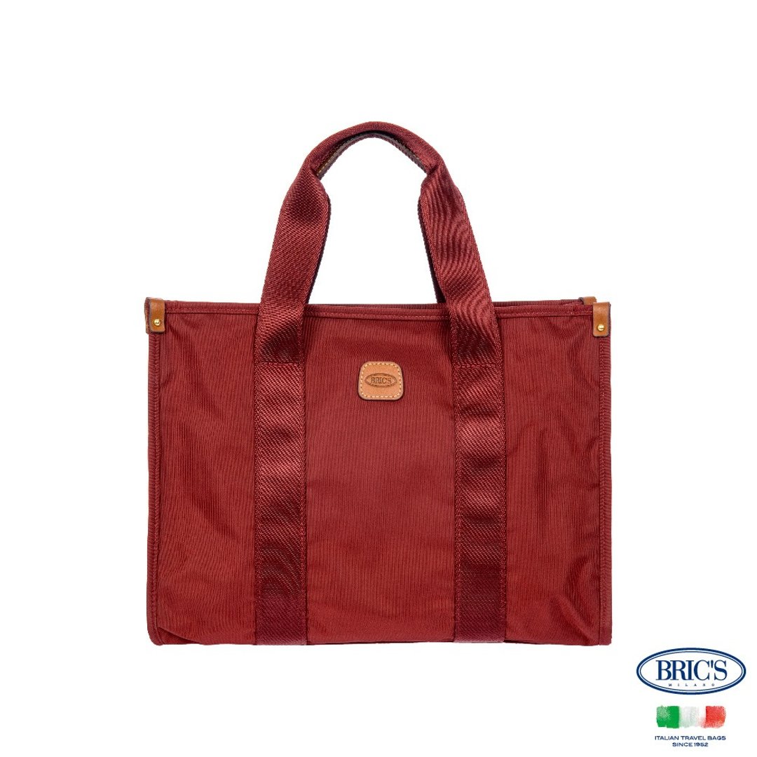 【BRIC' S】X-Bag S尺寸 歌剧院托特包-波尔多酒红 - 手提包/手提袋 - 其他材质 红色
