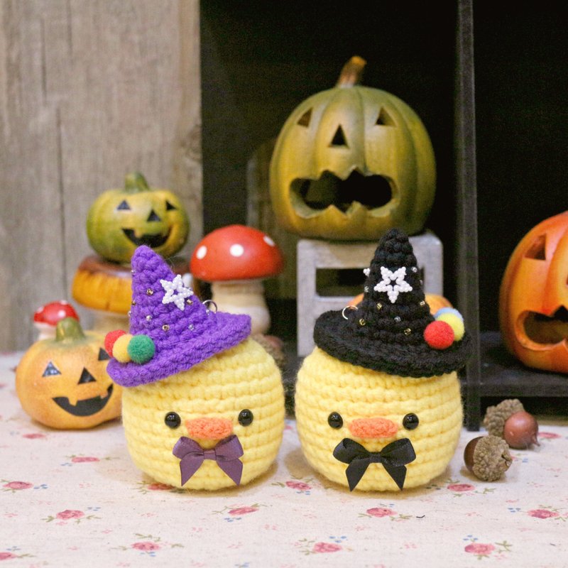 魔法小鸭－万圣节限定款－钥匙圈。生日礼物。万圣节 - 钥匙链/钥匙包 - 聚酯纤维 