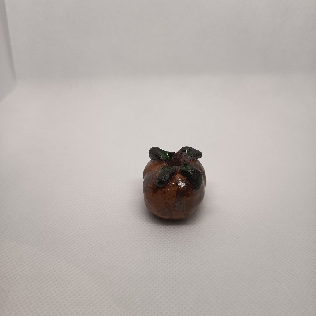 手捏柿子柿柿如意造型香插扩香石摆饰疗愈小物茶宠园艺配件 - 香薰/精油/线香 - 陶 多色