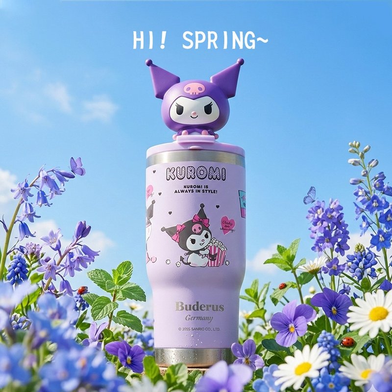 加码送造型吸管套_Buderus 三丽鸥手提乐 GO 冰霸杯 -酷洛米 (摇滚紫) - 保温瓶/保温杯 - 不锈钢 紫色