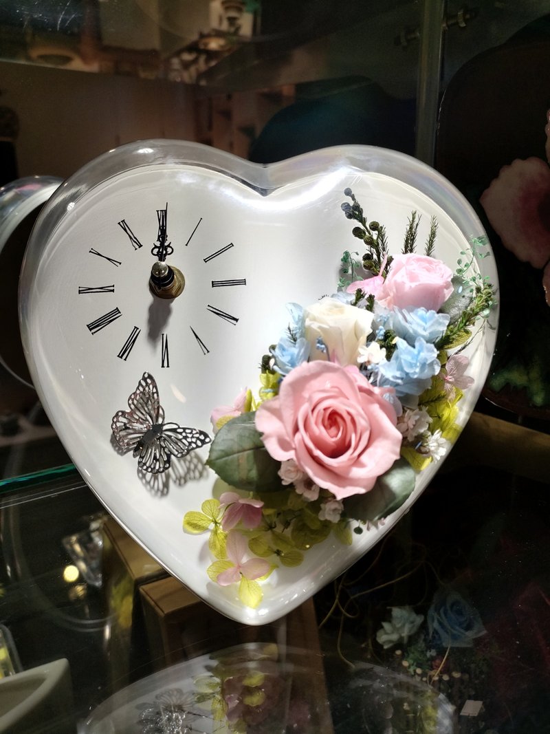 老朋友限定礼 花 • 献爱 花时计  时时刻刻属于你  情人节 - 干燥花/捧花 - 植物．花 粉红色