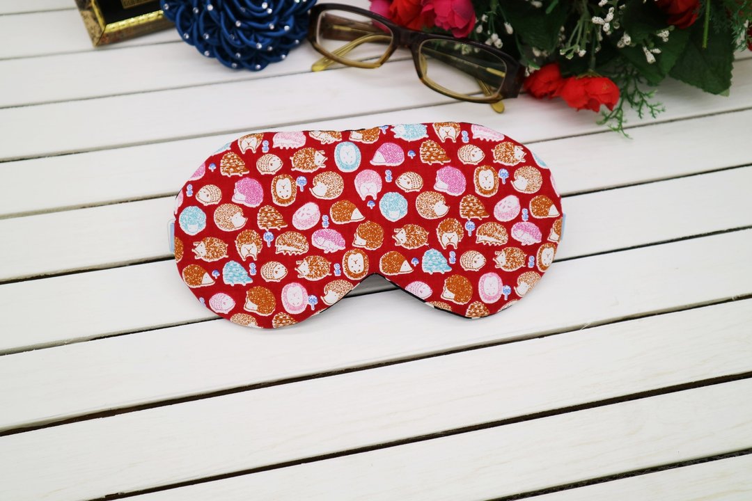 小刺猬 可调式眼罩  赠收纳袋　sleep mask - 眼罩 - 棉 多色