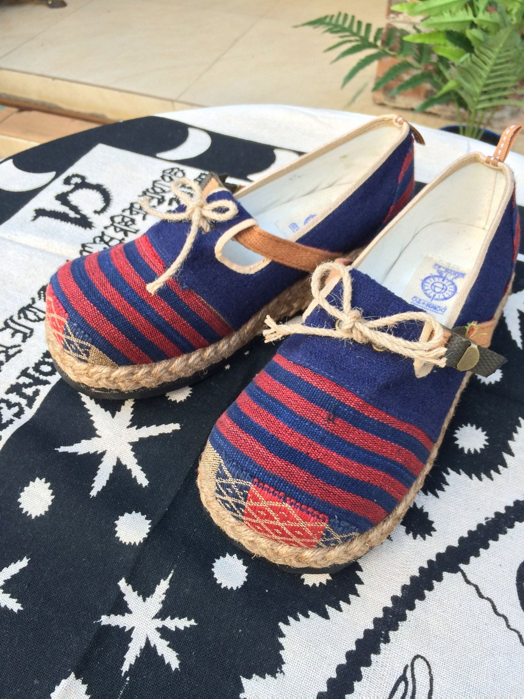 EARTH.er  │"NAGA OCEAN" 天然的大麻布休闲鞋 ● "NAGA OCEAN" Hemp Casual Slip-On Shoes│ :: 香港原创设计品牌 :: - 女款休闲鞋 - 棉 蓝色