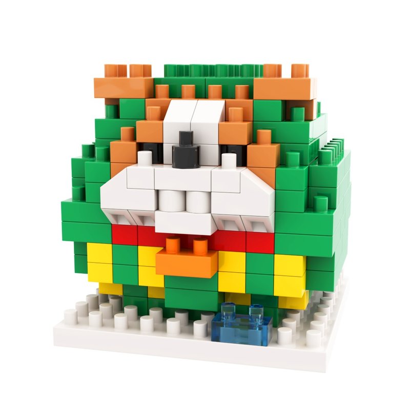 Archbrick 老虎狗斗牛犬达摩微积木 - 玩偶/公仔 - 塑料 多色