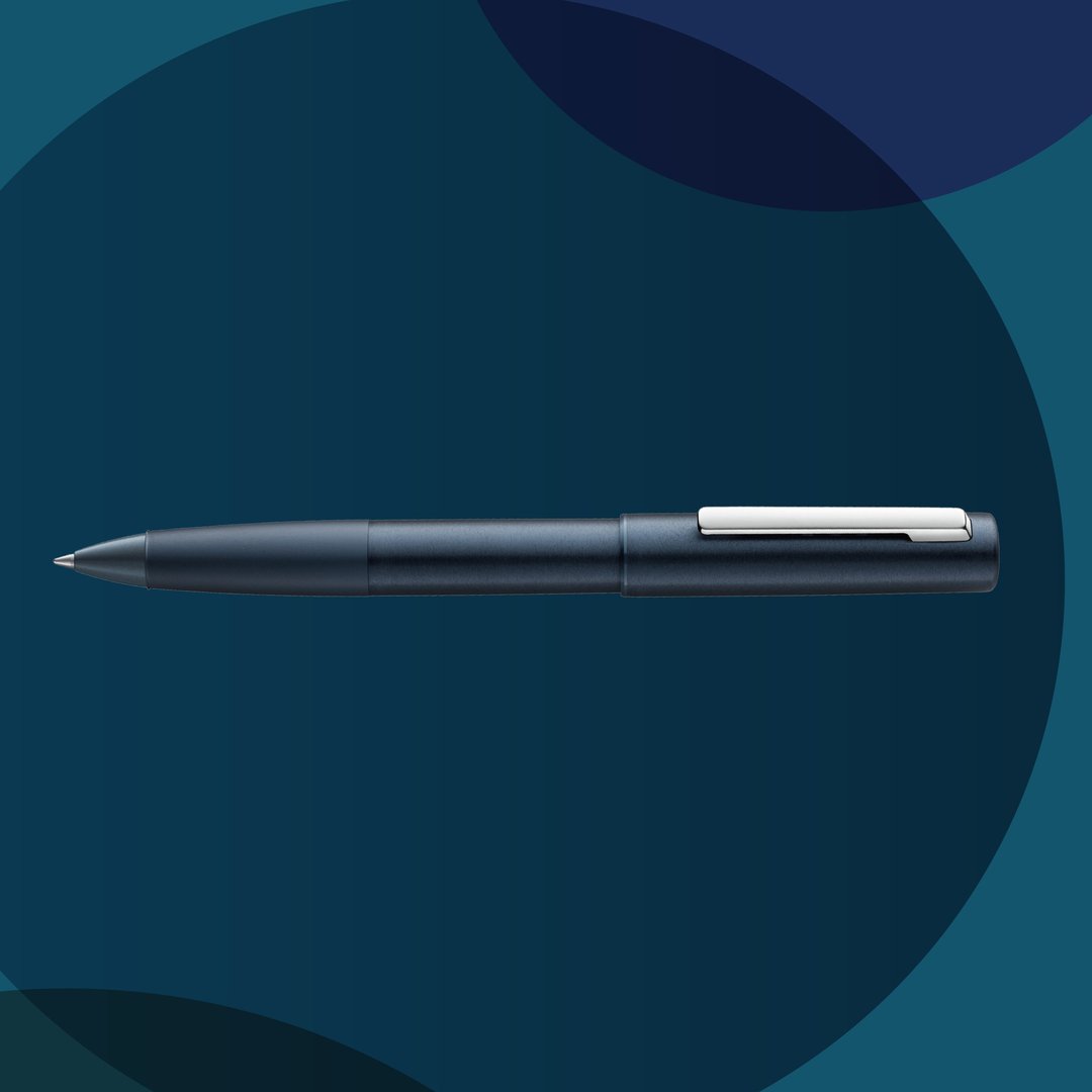 【雷雕免费刻字】LAMY 钢珠笔礼盒 / aion 永恒系列  - 湛蓝 - 钢珠笔 - 铝合金 蓝色