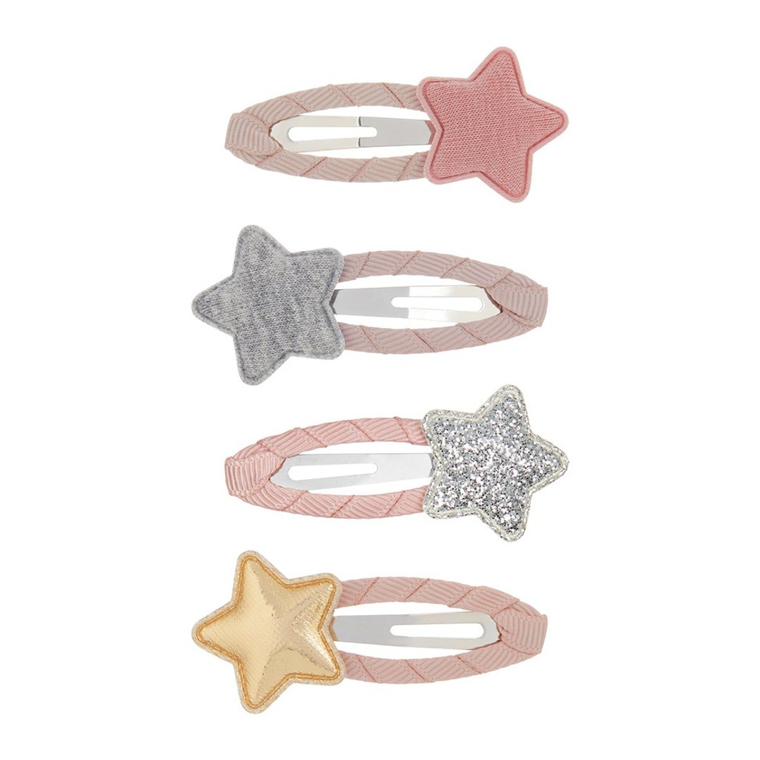 英国Mimi & Lula AW22_梅糖仙子-东京星星滴答夹4入 - 婴儿饰品 - 聚酯纤维 