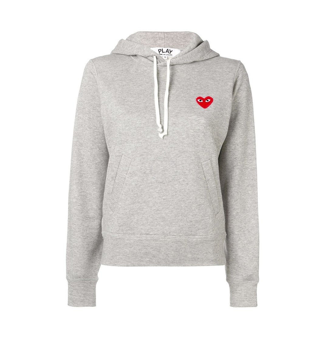 PLAY COMME DES GARÇONS Hoodie - 中性连帽卫衣/T 恤 - 棉 灰色
