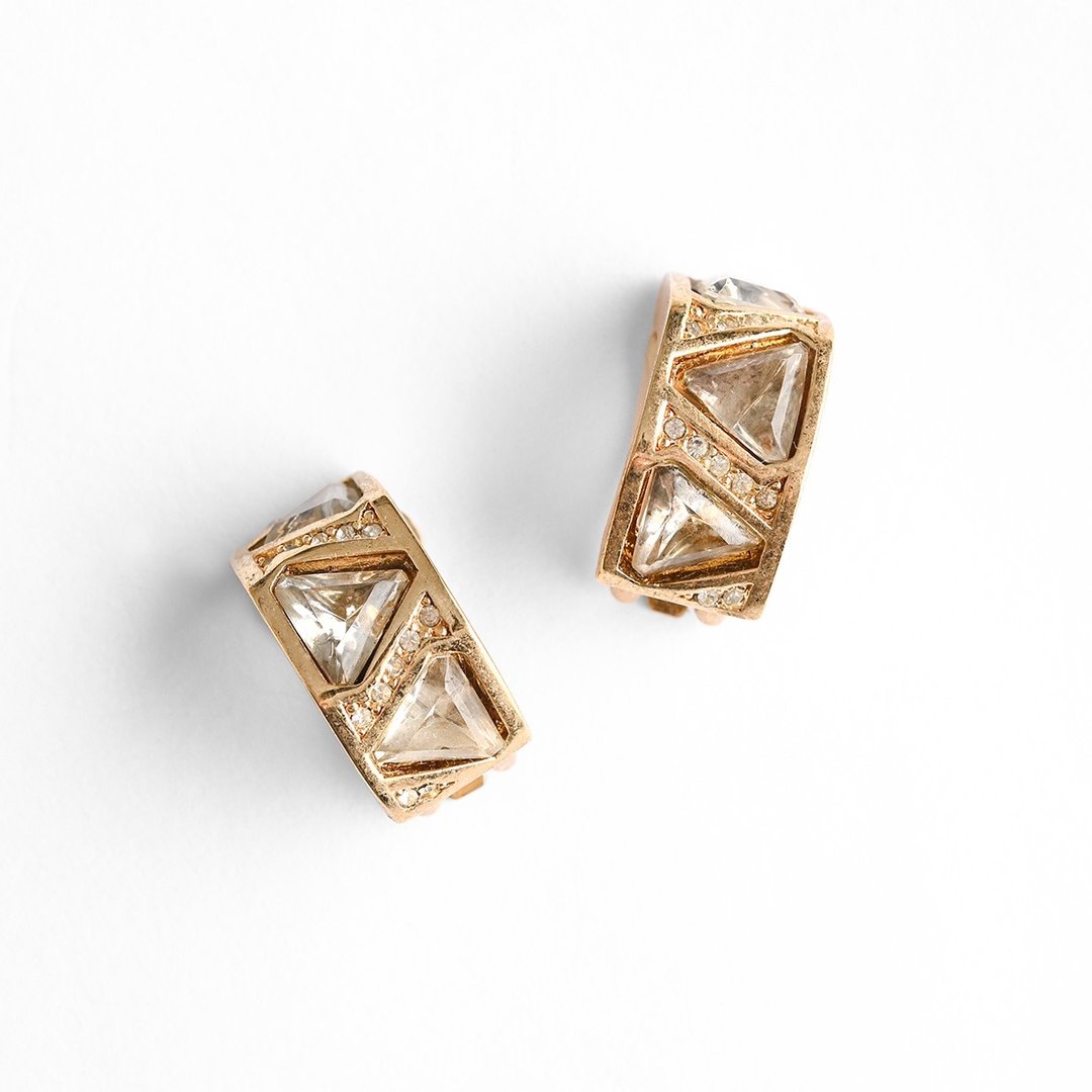 Christian Dior 古董耳环 / 古董饰品、古董精品、二手精品 - 耳环/耳夹 - 其他材质 金色
