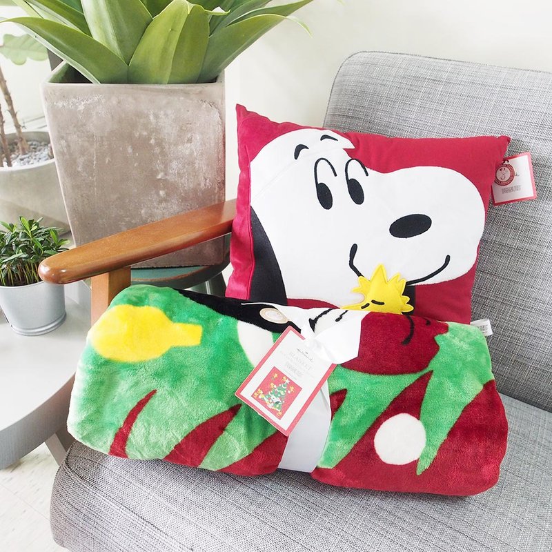 Snoopy空调毯-布置圣诞树【Hallmark 礼品】 - 被子/毛毯 - 聚酯纤维 多色