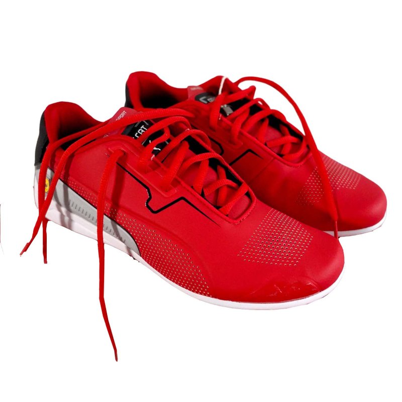 41号鞋Puma x Ferrari 法拉利保龄球鞋波鞋跑鞋 韩星ROSE着同款鞋 - 男款牛津鞋/乐福鞋 - 真皮 红色