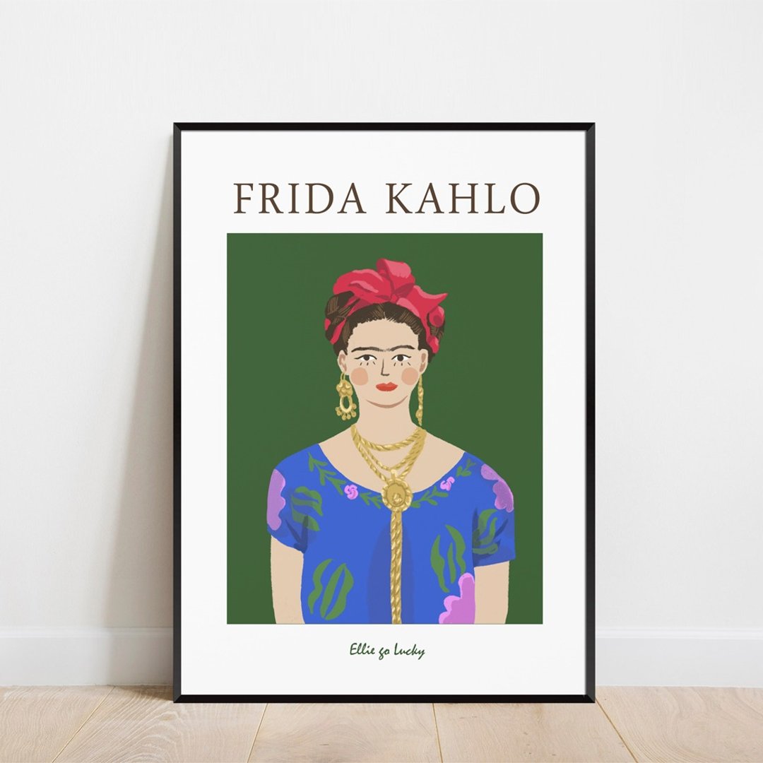 艺术印刷品/ Frida Kahlo / 插图海报 A3,A2 - 海报/装饰画/版画 - 纸 