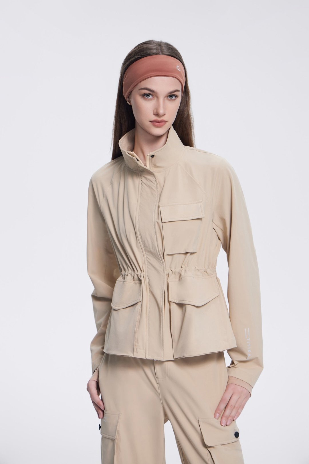 Safari Sport Jacket - 女装休闲/机能外套 - 防水材质 卡其色