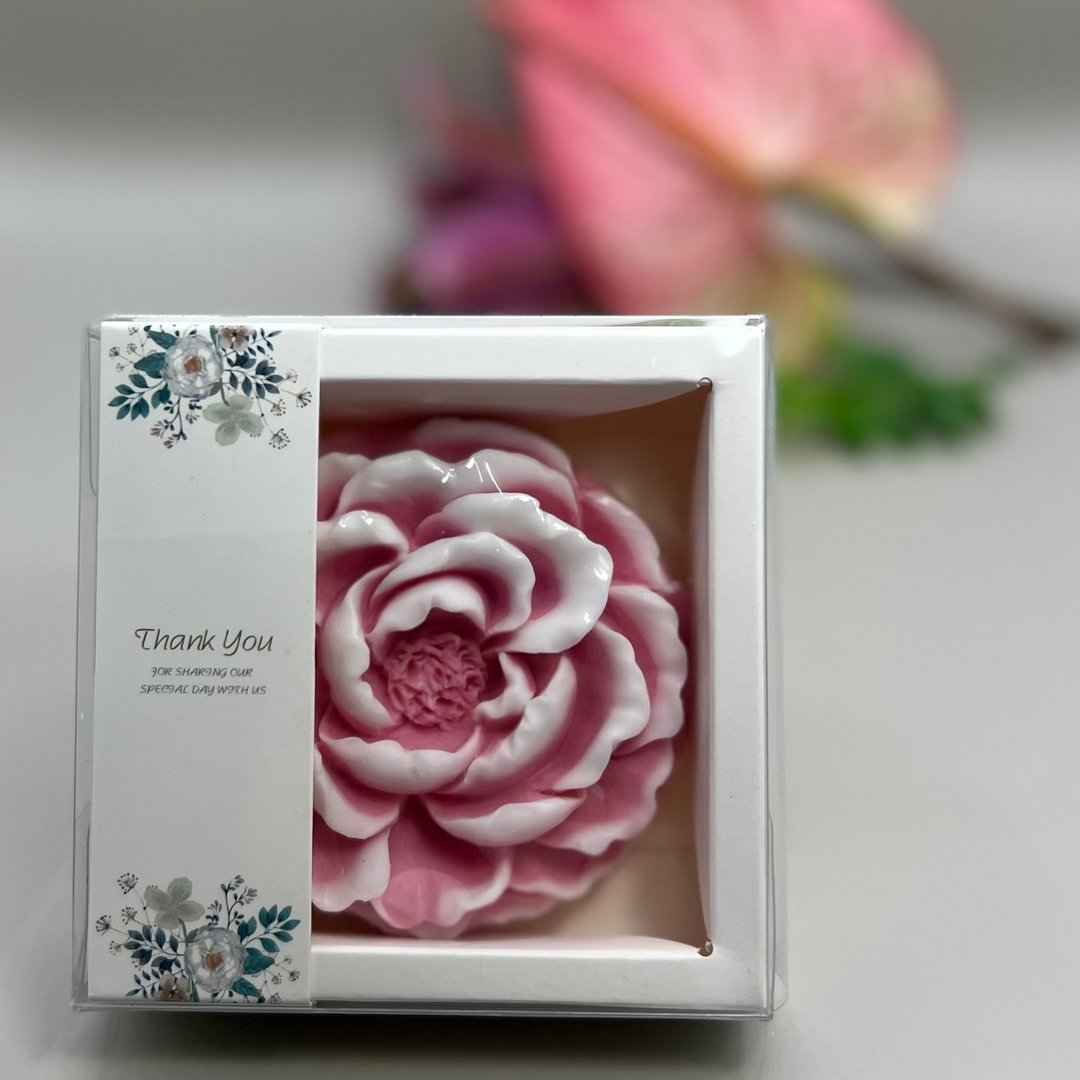 娇妍牡丹花 香氛手工皂 采用英国Jo Malone 英国梨与小苍兰香味 - 肥皂/手工皂 - 其他材质 红色