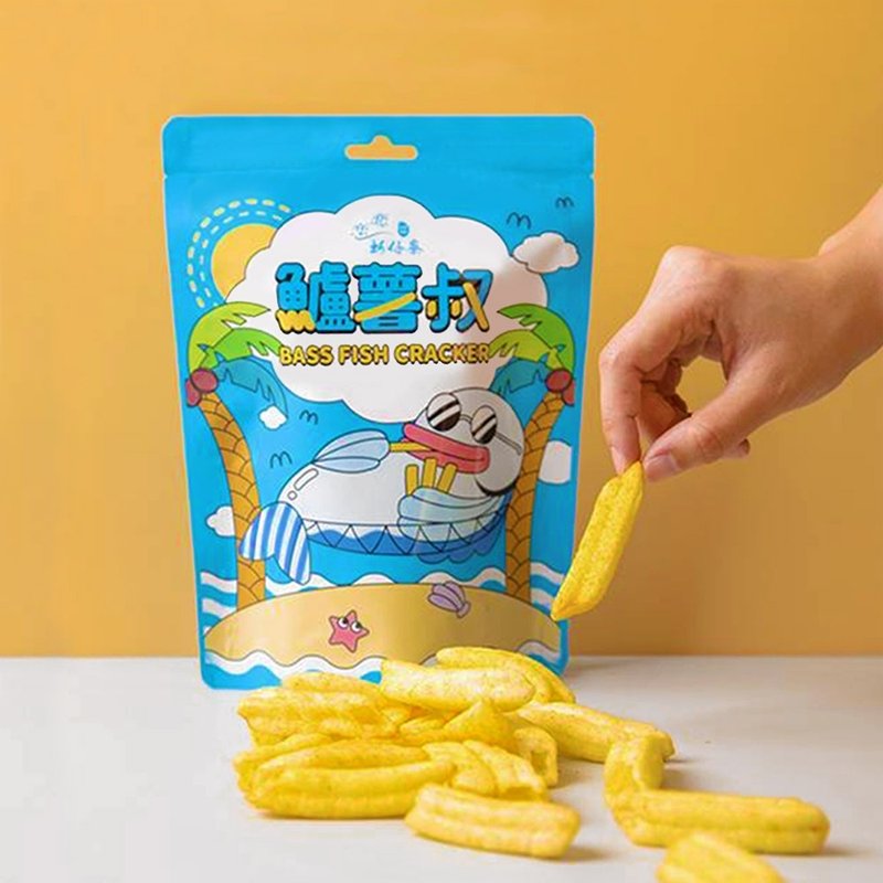 【恋恋蚵仔寮】鲈薯叔(原味)鲈鱼薯条饼干7入 - 零食/点心 - 其他材质 