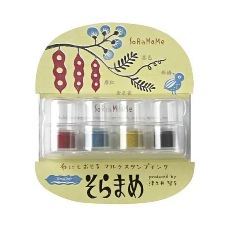 【TSUKINEKO 日本月猫】豆子布用4色印台 现代 - 插画/绘画/写字 - 塑料 多色