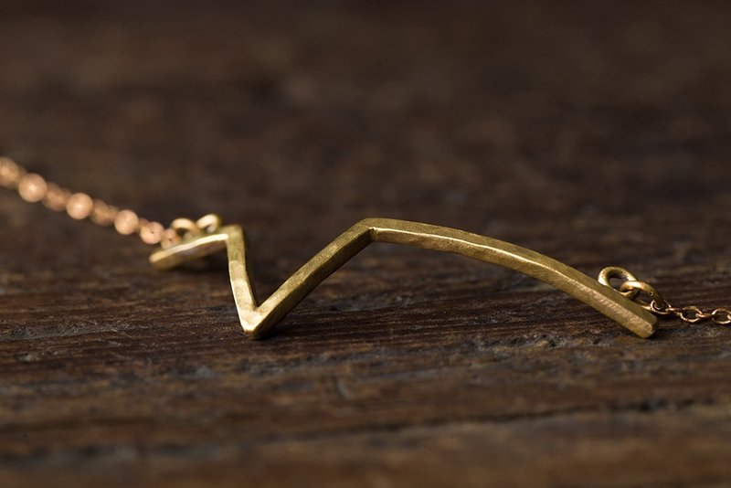 悸 - 手工黄铜脚链/手链 Brass Bracelet/ - 手链/手环 - 铜/黄铜 金色