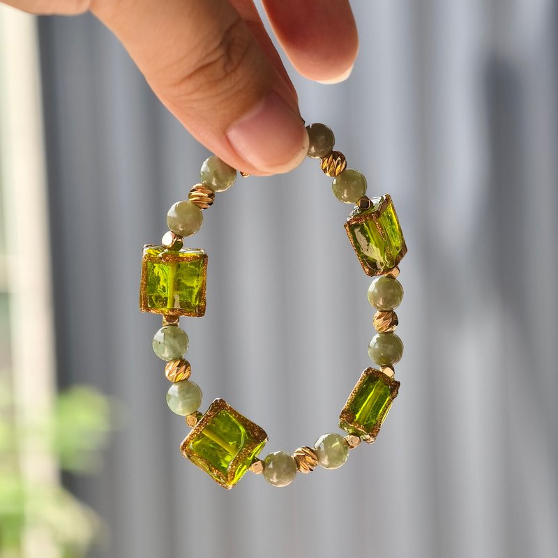 创意 设计 手链 绿影之窗 Verdant Window - 发饰 - 水晶 绿色