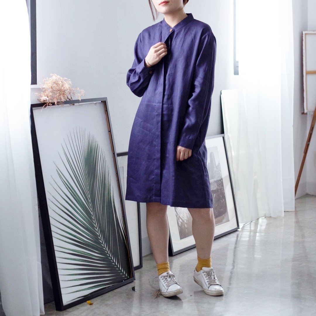 Holly Dress : Purple - 洋装/连衣裙 - 棉 紫色