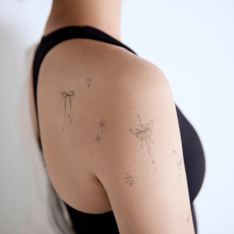 【哑光纹身贴纸】原创设计 | 刮刮纹身贴刺青贴 - Butterfly蝴蝶 - 纹身贴 - 其他材质 