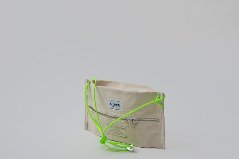 史密斯 - 侧背包/斜挎包 - 棉．麻 白色