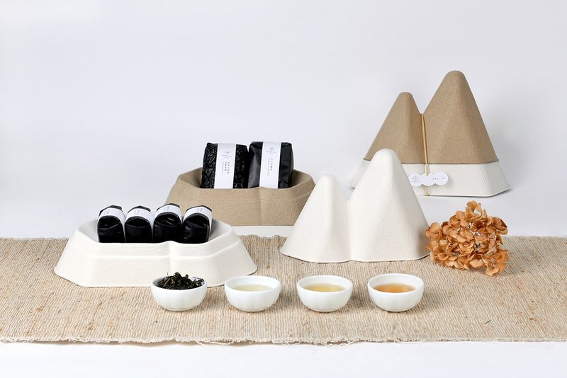 点茶1869台湾茶系列-山型礼盒2入茶组(文山包种+金萱乌龙) - 茶 - 纸 