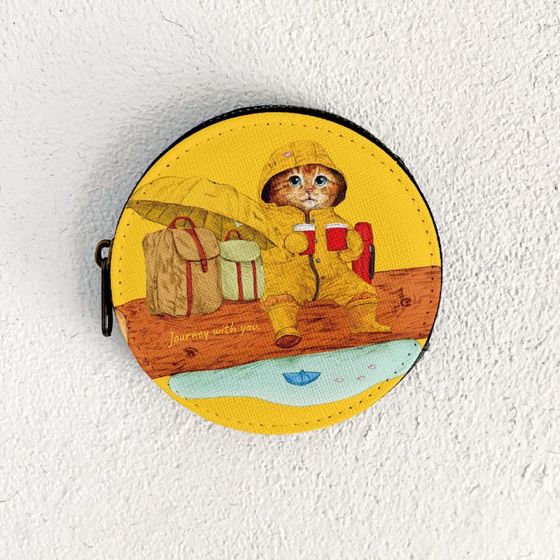 Journey with you 阴雨天 / 原创零钱包 - 零钱包 - 其他材质 粉红色