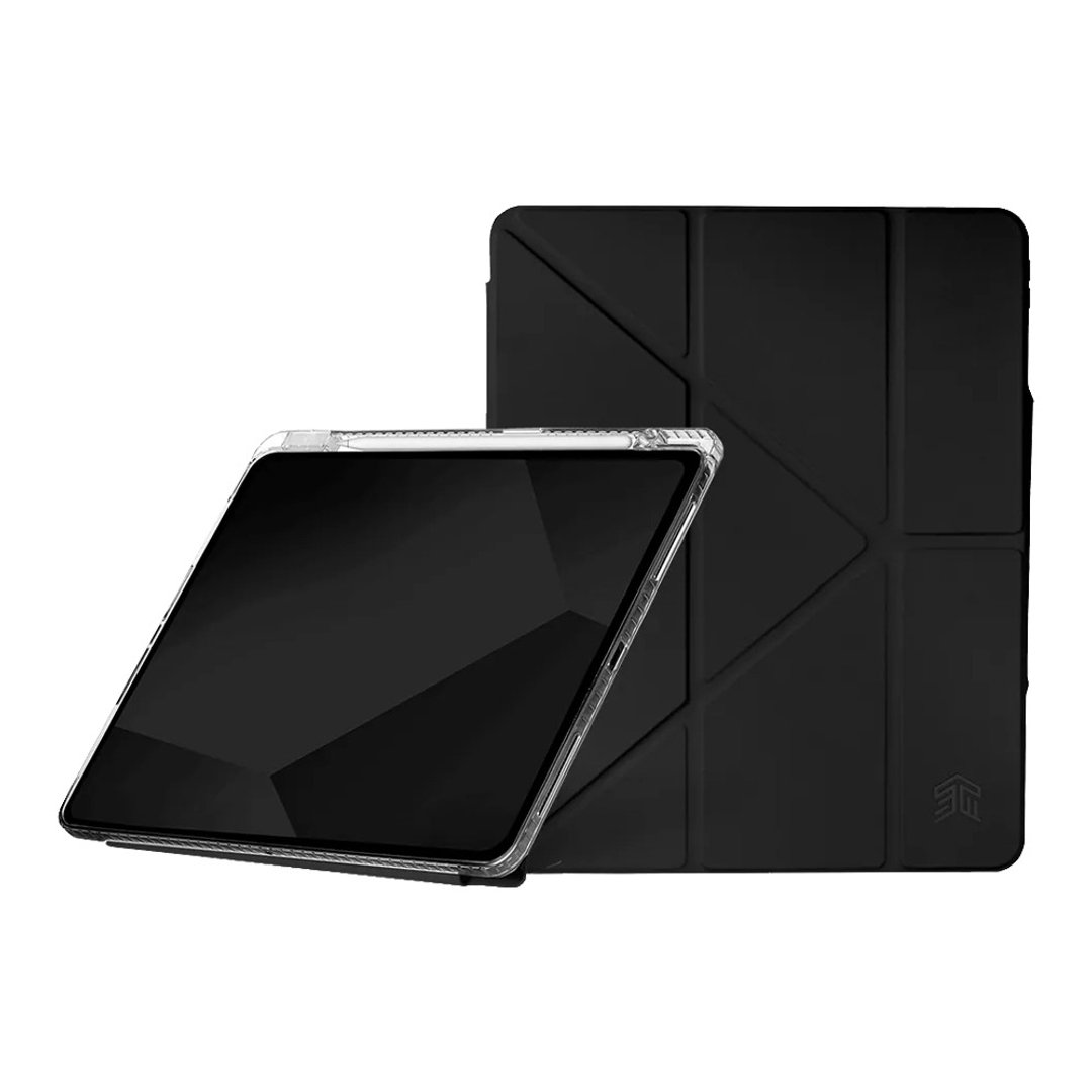 STM OPP iPad Air 13寸 (M3/M2) 多角度折叠防摔保护壳 (黑) - 平板/电脑保护壳 - 塑料 黑色