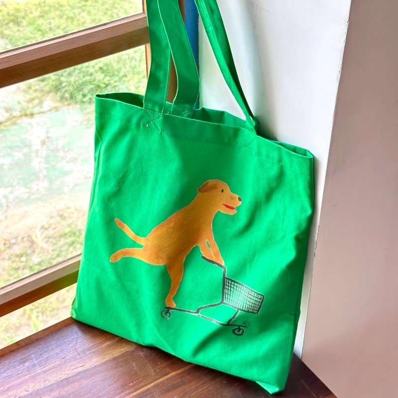 Tony 推推车 帆布袋 - 绿色款 - 侧背包/斜挎包 - 棉．麻 绿色