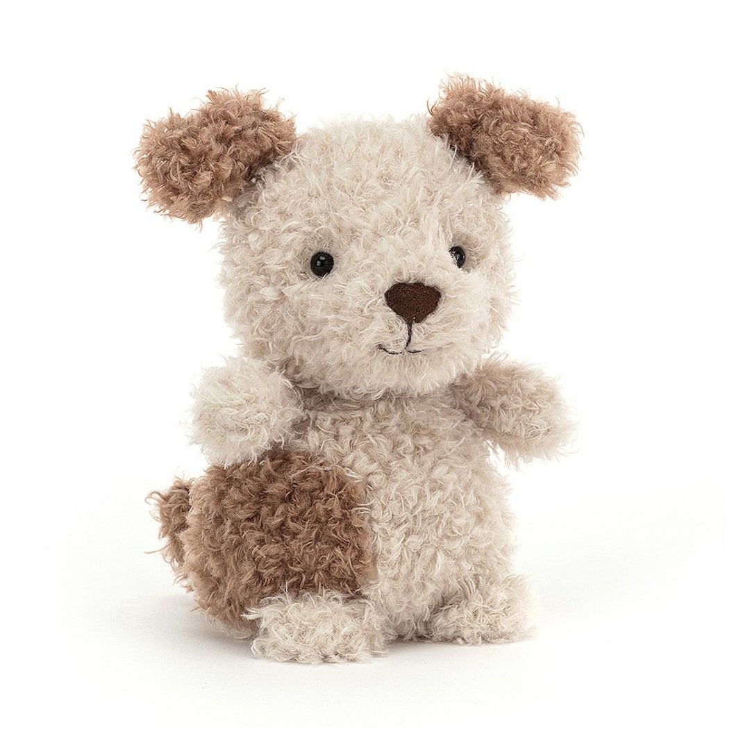 Little Pup 18cm 毛茸茸小狗 - 玩偶/公仔 - 聚酯纤维 卡其色