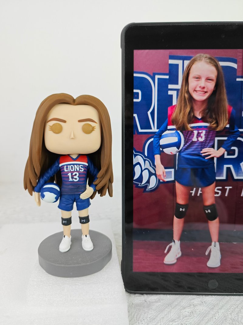 纯手工定制美国Funko Pop 自画肖像公仔娃娃男朋友老公生日礼物 - 玩偶/公仔 - 粘土 多色