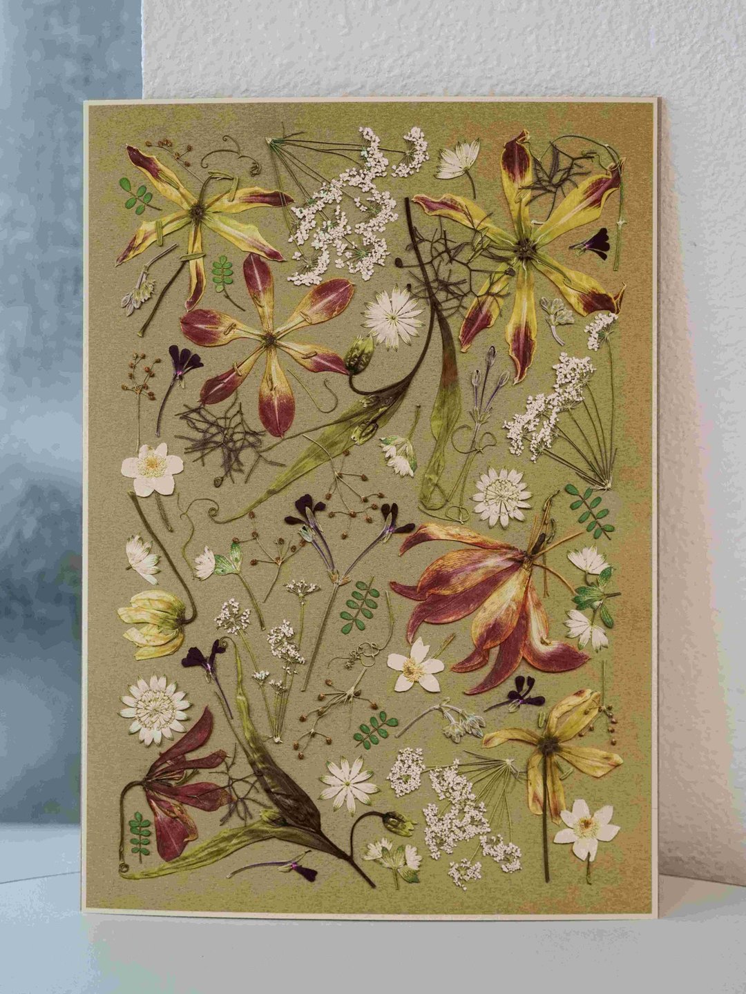 ŽIRAFA【绞衣】中国宫廷服饰配色押花作品艺术微喷画装饰画芯 - 海报/装饰画/版画 - 纸 卡其色