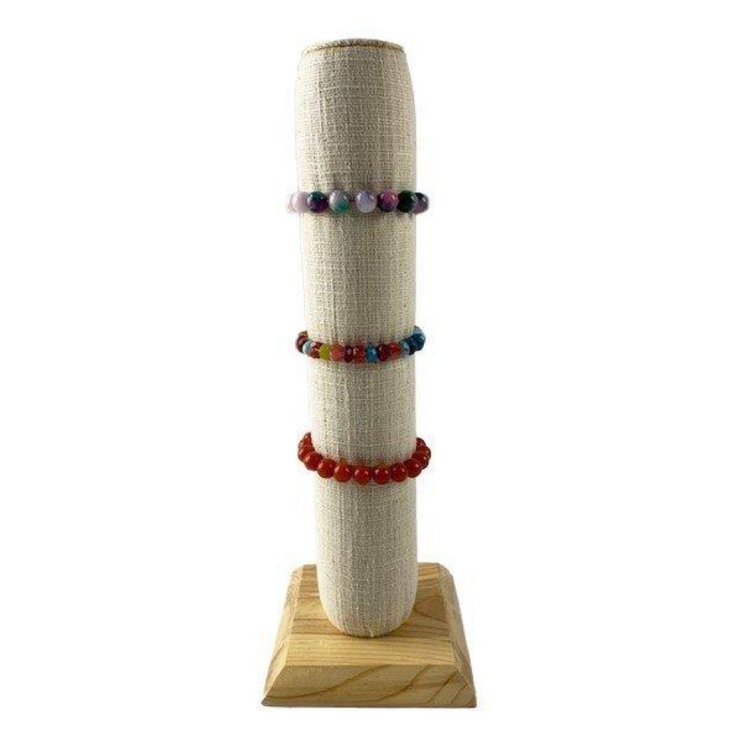 bracelet stand wooden vertical - 收纳用品 - 木头 咖啡色