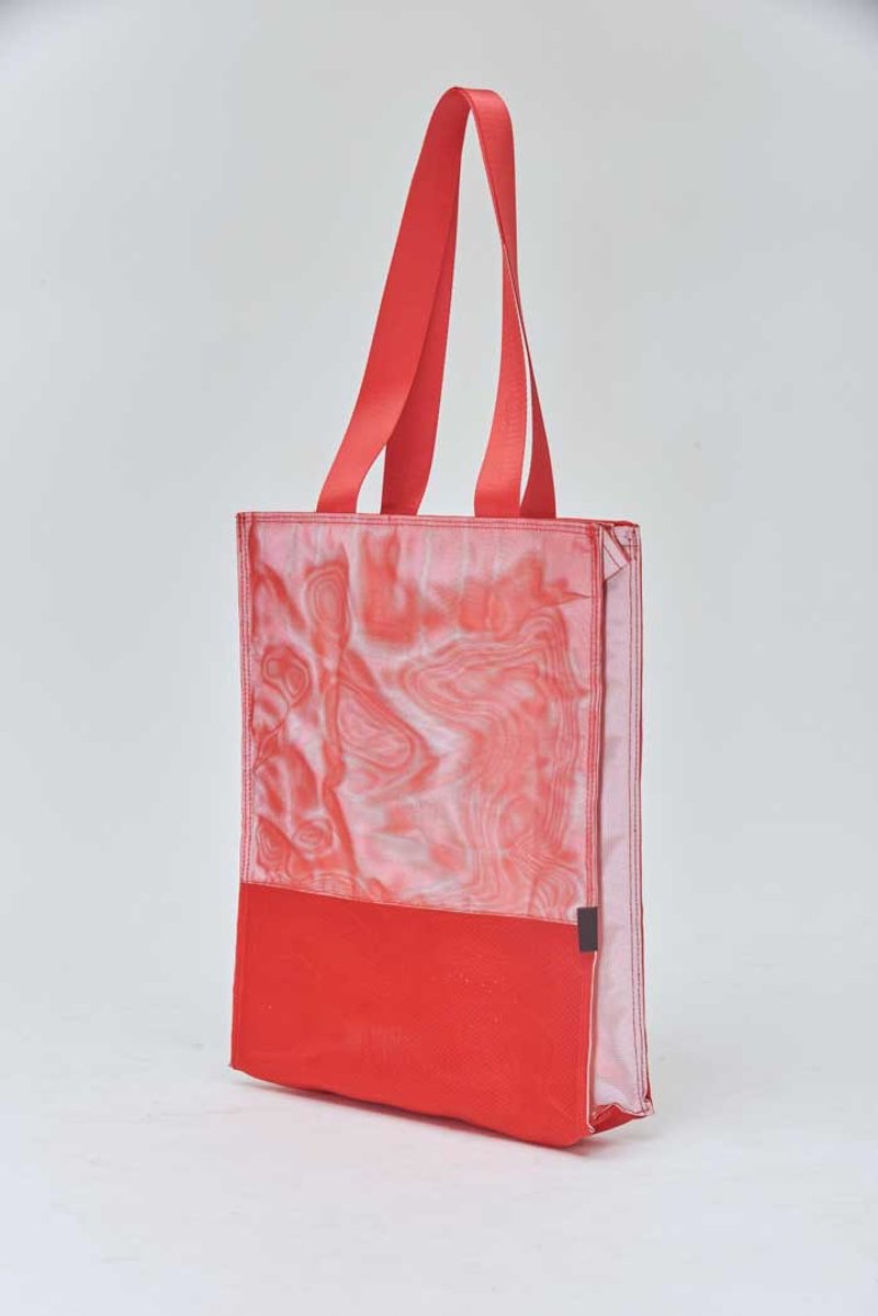GLISTEN TOTE BAG ( RED ) - 手提包/手提袋 - 尼龙 红色