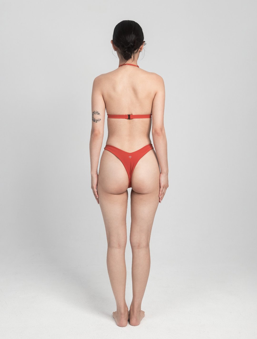 Turkish Orange 土耳其橘 / 极高衩拼接 丁字下裤 / Bottom - 女装泳衣/比基尼 - 其他材质 橘色