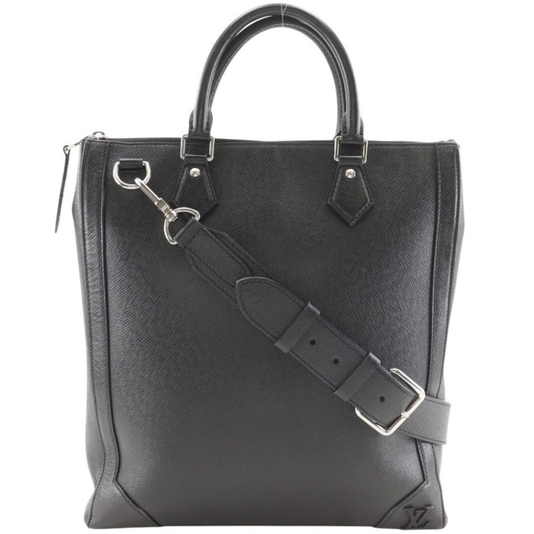 【日本直送】路易威登 LOUIS VUITTON Vertical Tote 手提包 2WAY 肩背包 M30811 Taiga 皮革 黑色 男款【二手】 - 手提包/手提袋 - 真皮 黑色