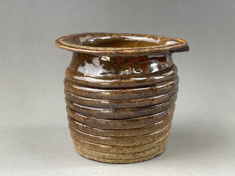 台湾【花器茶海】陶艺手作釉变005 - 茶具/茶杯 - 陶 咖啡色