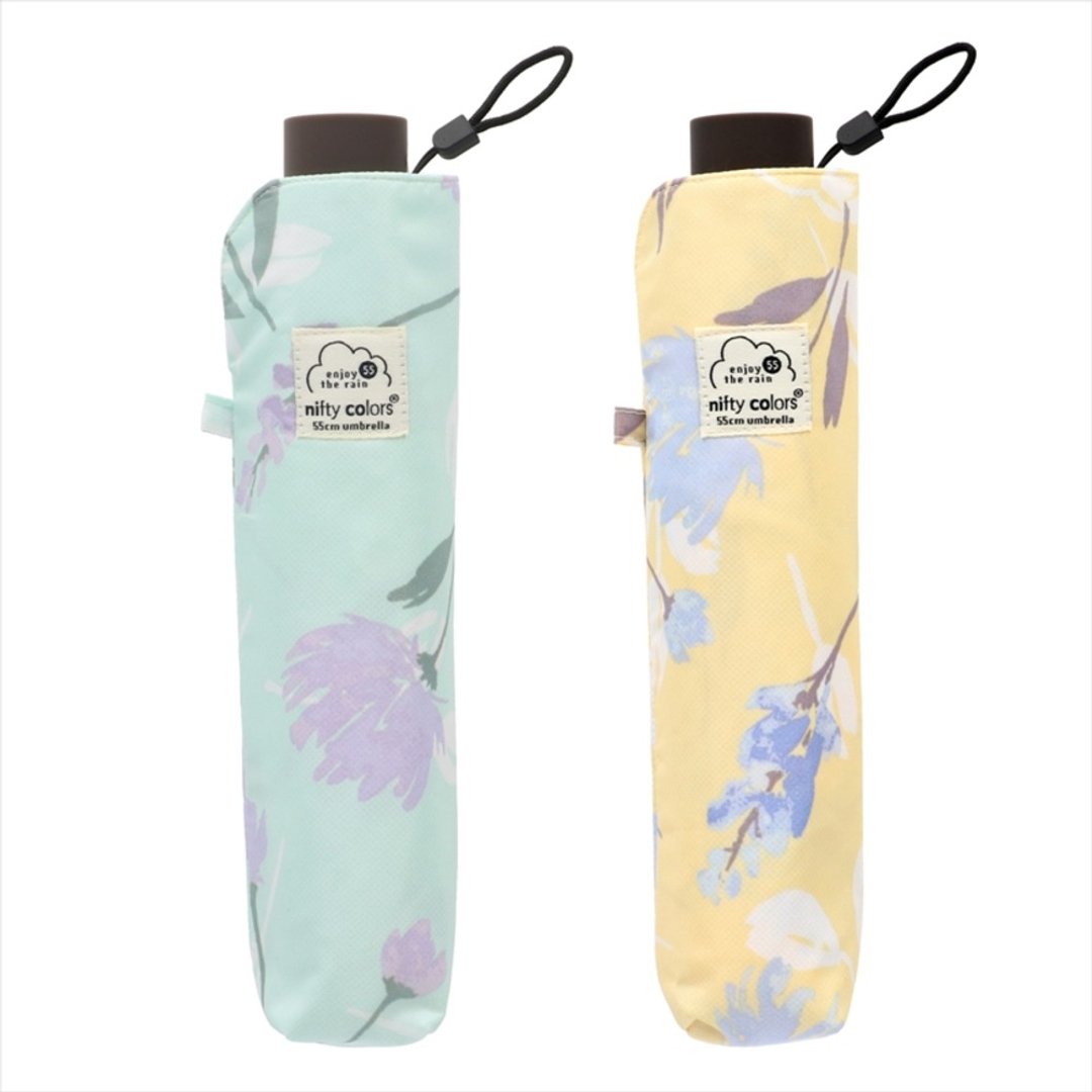 NIFTY COLORS - Mini 55 花朵轻量迷你伞 - 雨伞/雨衣 - 聚酯纤维 