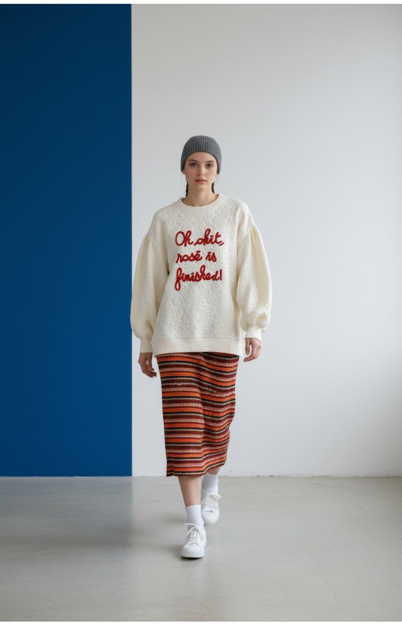 立体图案字母TOP - 手提包/手提袋 - 其他材质 白色