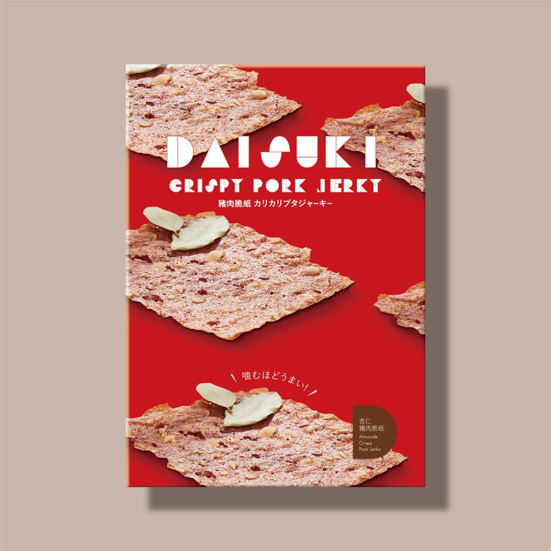 杏仁猪肉脆纸 - 肉干/肉松 - 新鲜食材 红色