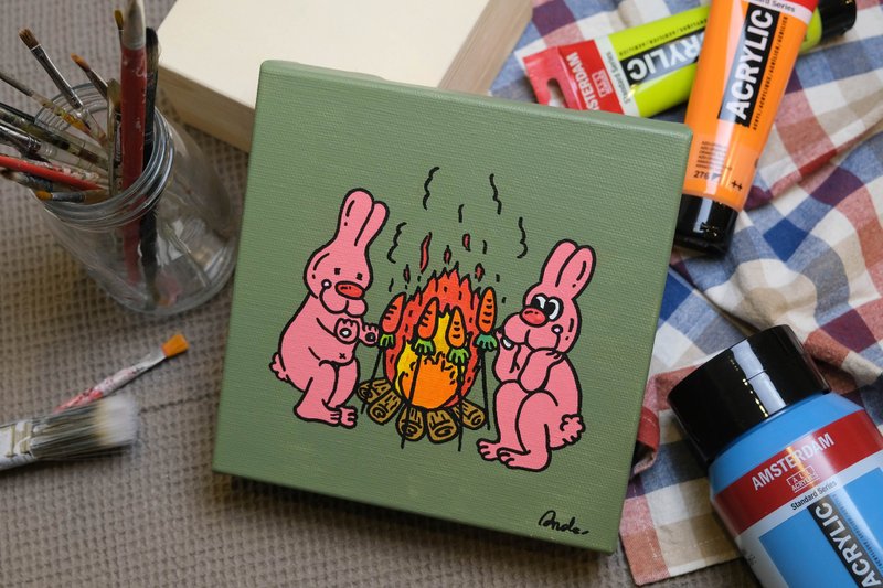 一起去露营吧 - 订制画像 - 压克力 绿色