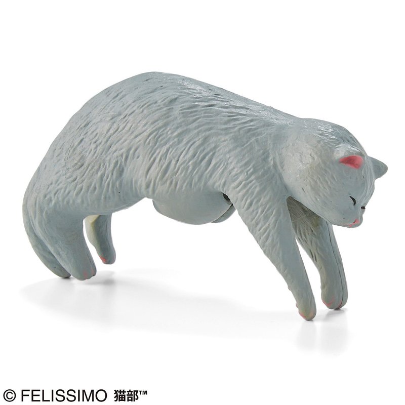 猫部 睡到摊成一团的喵星人雨伞装饰系列 - 俄罗斯蓝猫 - 玩偶/公仔 - 橡胶 多色