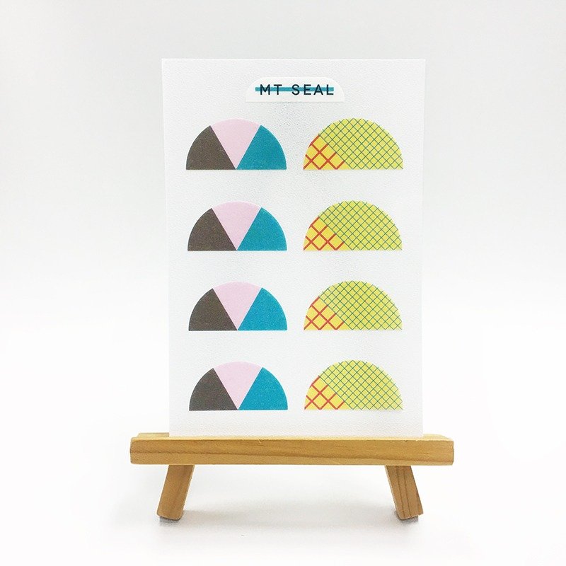 mt seal 和纸贴纸【几何学 半圆形 (MTSEAL23)】2017AW - 贴纸 - 纸 多色