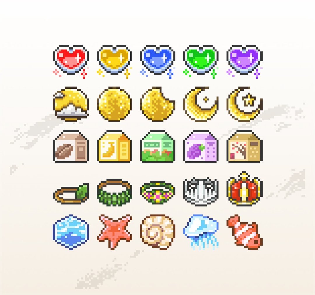 Twitch订閲者徽章及小奇点徽章制作委托 - 可爱像素风 - Logo 设计/图案设计 - 其他材质 