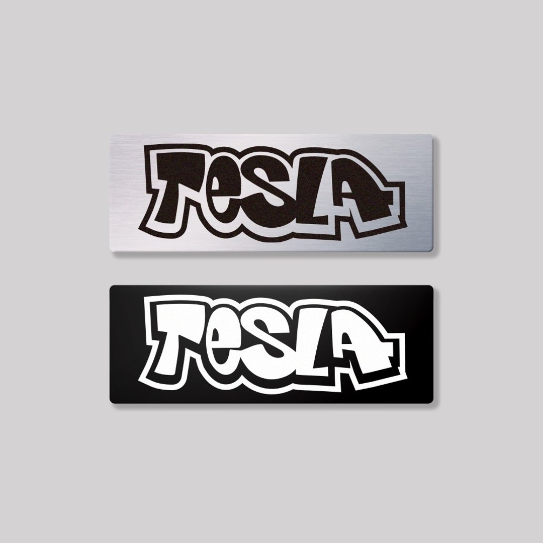 TESLA/HHP/铝牌饰贴 SunBrother孙氏兄弟 - 贴纸 - 铝合金 