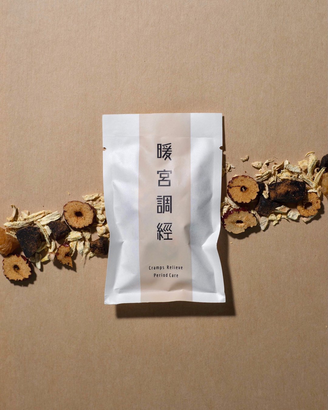 【暖宫调经】黑糖桂圆姜茶 | 无咖啡因花茶 - 茶 - 新鲜食材 卡其色