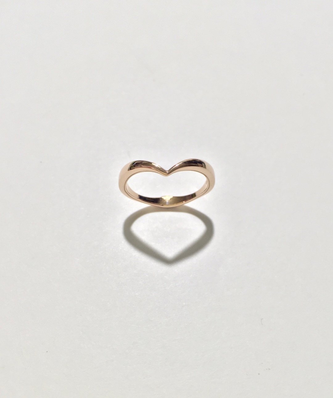 Yi Jewelry - 爱心戒指 玫瑰金14K - 戒指 - 玫瑰金 金色