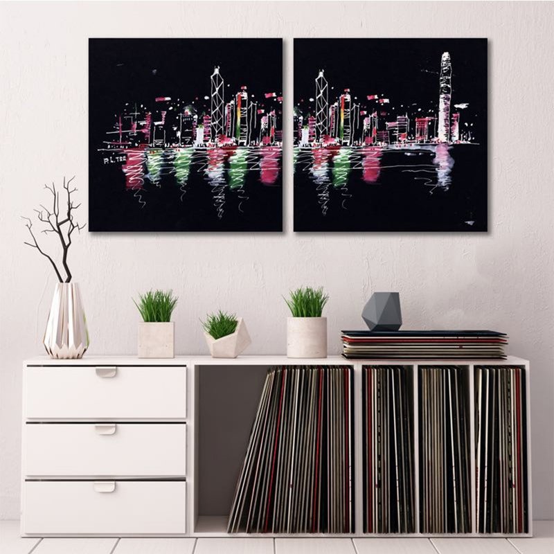 【日本 VisualSonic】蓝牙画布音箱- Victoria Harbour I - 扩音器/喇叭 - 木头 多色