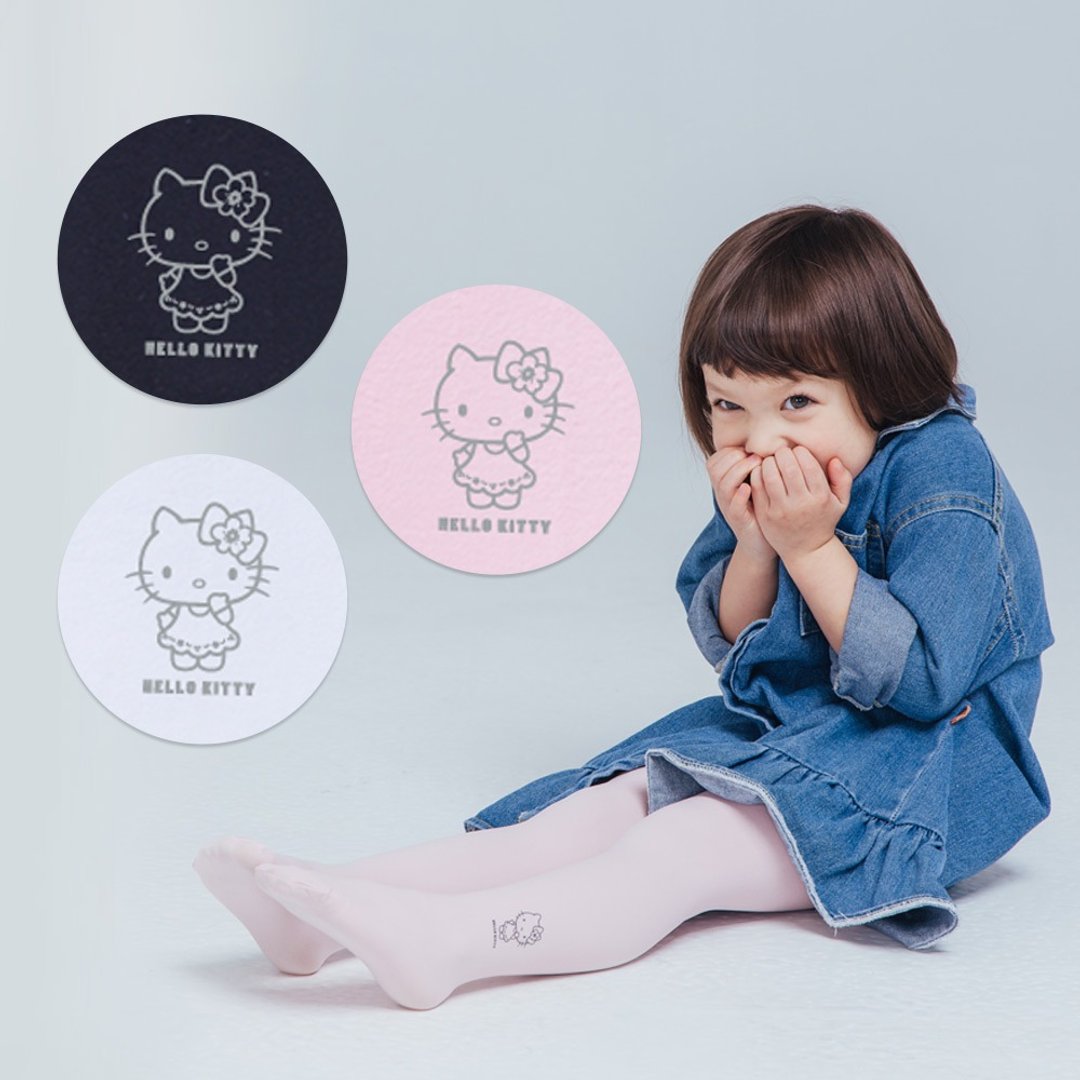 【ONEDER旺达】Hello Kitty儿童韵律裤袜 天鹅绒芭蕾舞袜 台湾制 - 袜子 - 其他材质 
